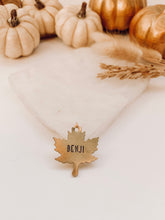 Load image into Gallery viewer, Maple Leaf | Leaf Shaped Pet ID Tag