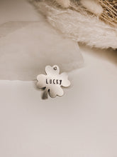 Load image into Gallery viewer, Lucky Charm | Clover Shaped Metal Pet ID Tag