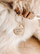 Load image into Gallery viewer, Fire in the Mountains | Circle Pet ID Tag
