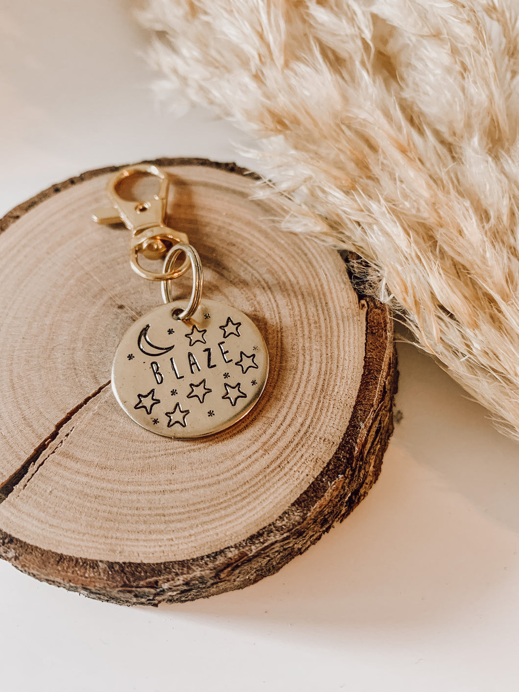 The Night Sky | Hand Stamped Metal Pet ID Tag