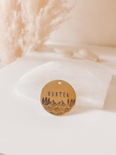 Load image into Gallery viewer, Banff | Circle Hand Stamped Metal Pet ID Tag
