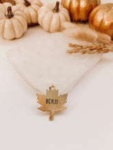 Load image into Gallery viewer, Maple Leaf | Leaf Shaped Pet ID Tag
