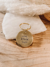 Load image into Gallery viewer, Wild Olive Branches | Hand Stamped Metal Pet ID Tag
